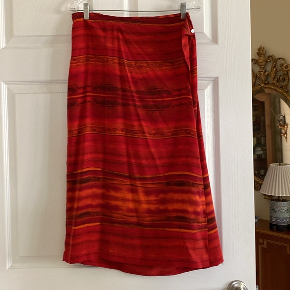 Red silk Chicos set with shell buttons - size 2 - Picture 11 of 15